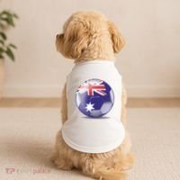 Soccer Ball Country Flag Australia Doggie Tank thumb 2
