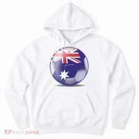 Soccer Ball Country Flag Australia Hoodie thumb 0