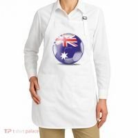 Soccer Ball Country Flag Australia Apron thumb 2