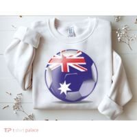 Soccer Ball Country Flag Australia Sweatshirt thumb 2