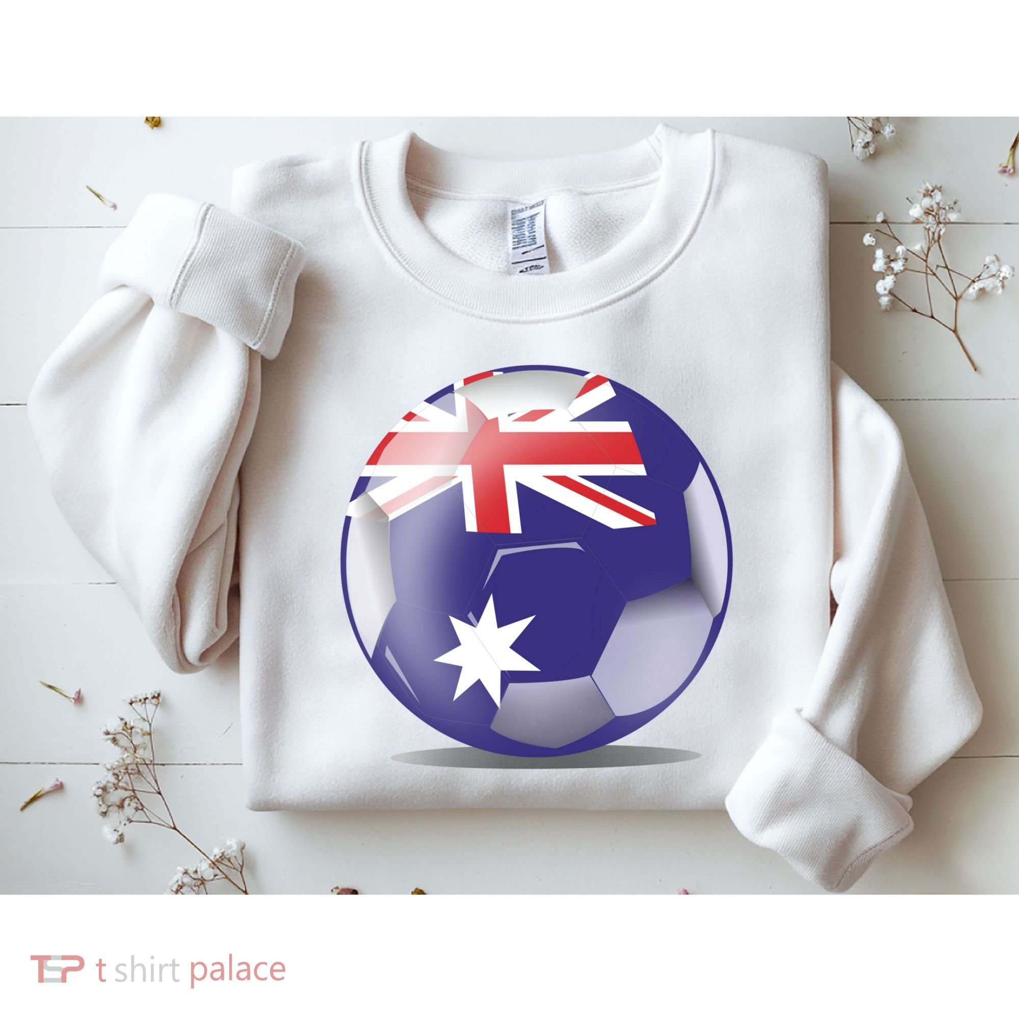 Soccer Ball Country Flag Australia Sweatshirt