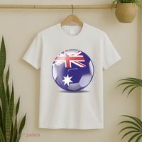Soccer Ball Country Flag Australia T-Shirt thumb 2