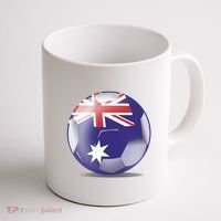 Soccer Ball Country Flag Australia Coffee Mug thumb 1