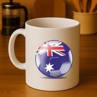 Soccer Ball Country Flag Australia Coffee Mug thumb 4