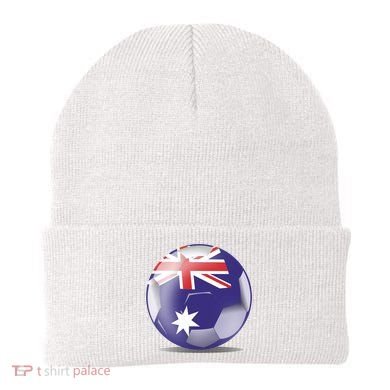 Soccer Ball Country Flag Australia Beanie