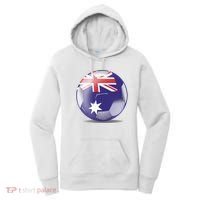 Soccer Ball Country Flag Australia Women's Hoodie thumb 0