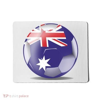 Soccer Ball Country Flag Australia Mousepad