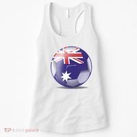 Soccer Ball Country Flag Australia Women's Tank Top thumb 0