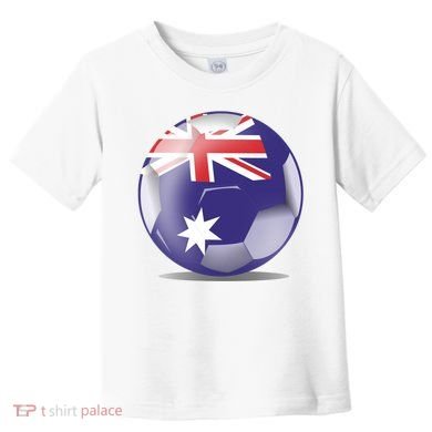 Soccer Ball Country Flag Australia Toddler T-Shirt