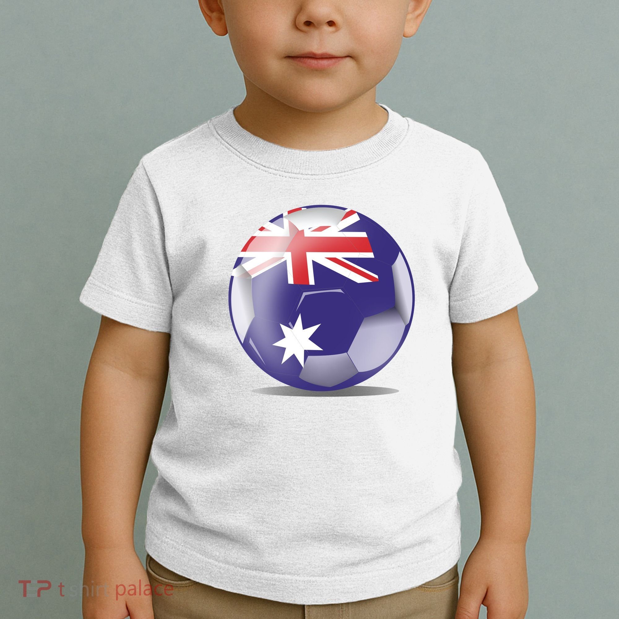 Soccer Ball Country Flag Australia Toddler T-Shirt