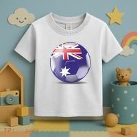Soccer Ball Country Flag Australia Toddler T-Shirt thumb 3