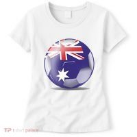 Soccer Ball Country Flag Australia Women's T-Shirt thumb 0