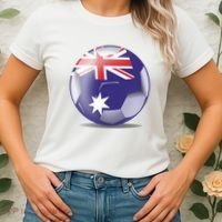 Soccer Ball Country Flag Australia Women's T-Shirt thumb 2