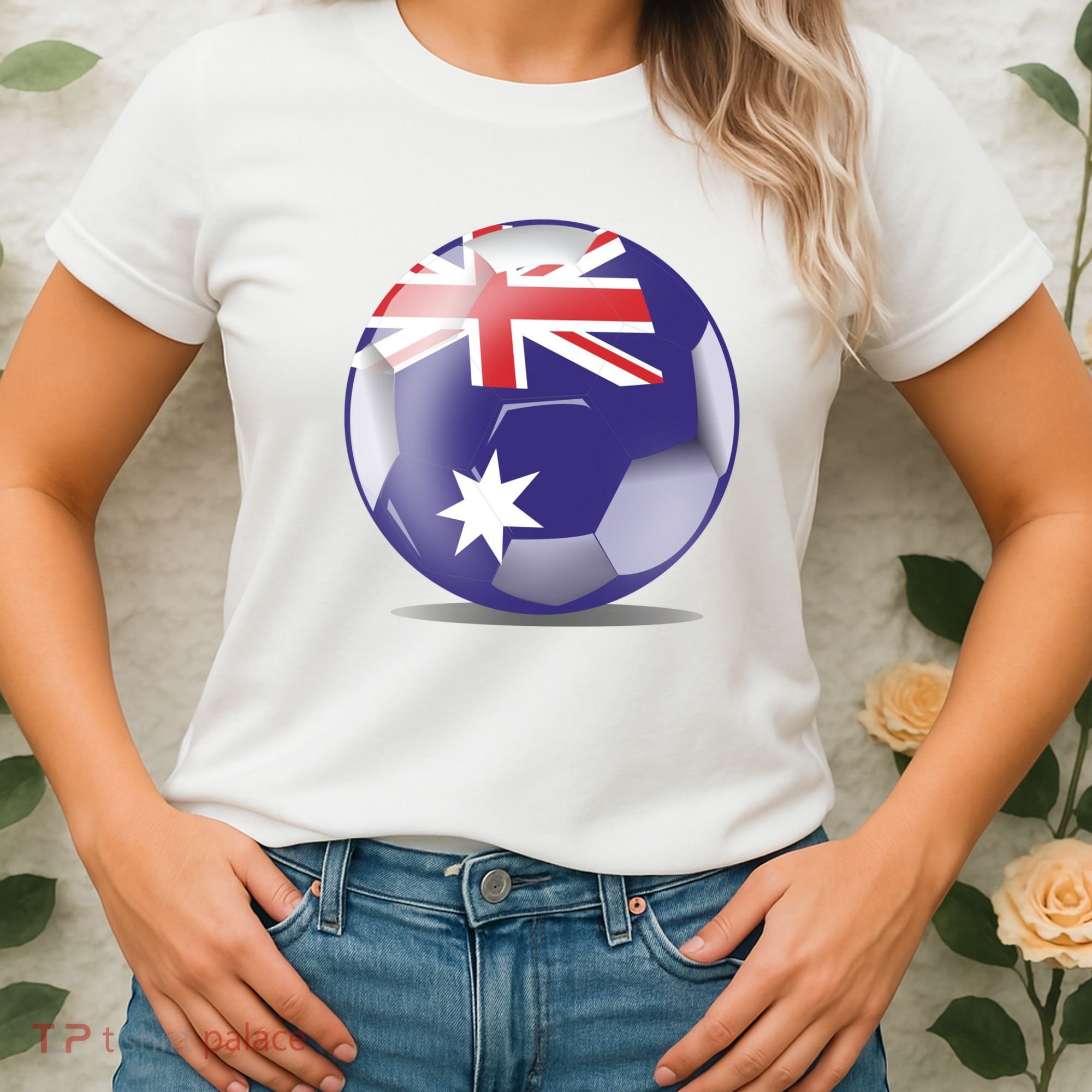 Soccer Ball Country Flag Australia Women's T-Shirt