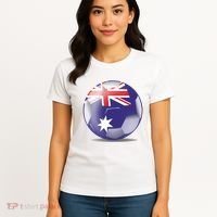 Soccer Ball Country Flag Australia Women's T-Shirt thumb 4
