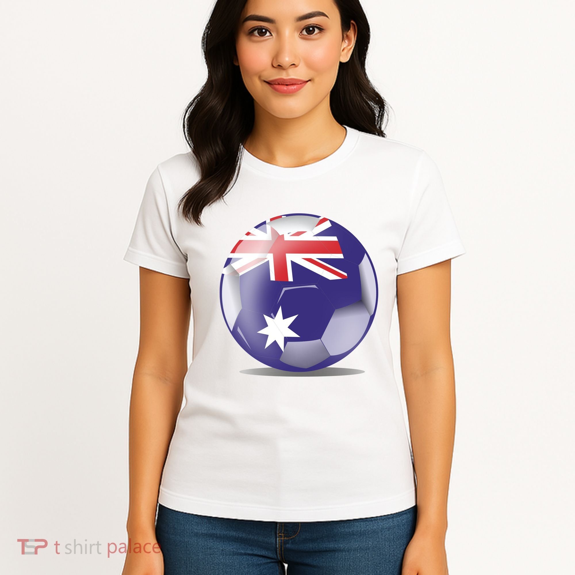 Soccer Ball Country Flag Australia Women's T-Shirt