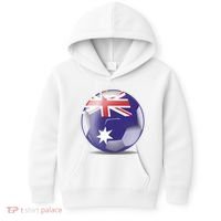 Soccer Ball Country Flag Australia Kids Hoodie thumb 0