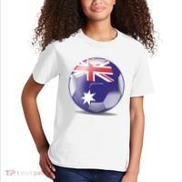 Soccer Ball Country Flag Australia Kids T-Shirt thumb 2
