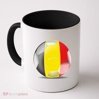 Soccer Ball Country Flag Belgium Coffee Mug thumb 0