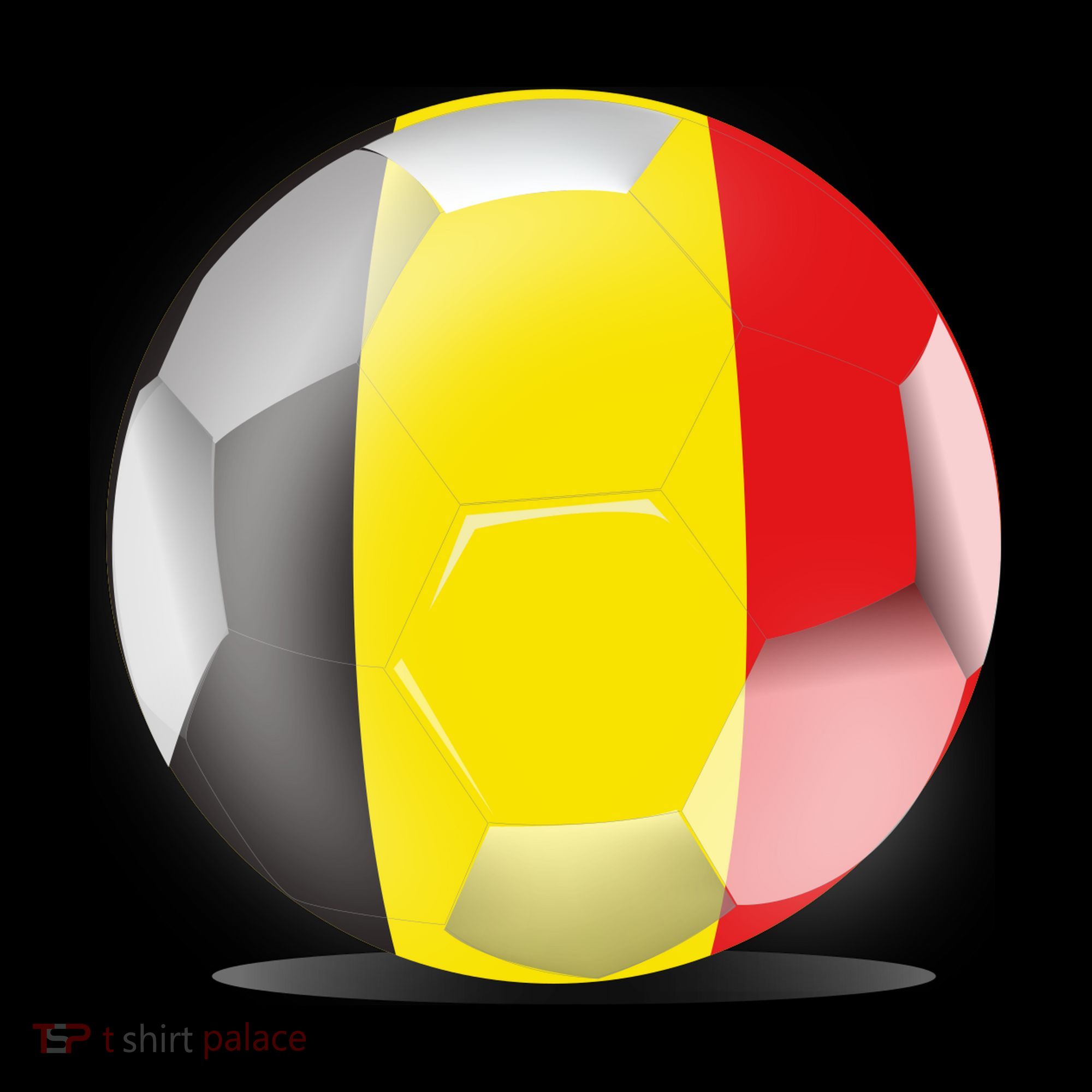 Soccer Ball Country Flag Belgium Coffee Mug