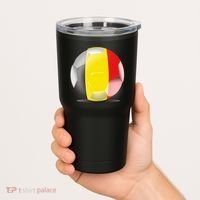 Soccer Ball Country Flag Belgium Tumbler thumb 2