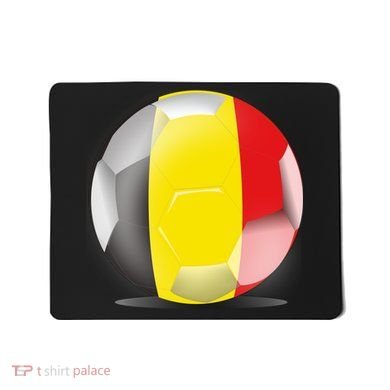Soccer Ball Country Flag Belgium Mousepad