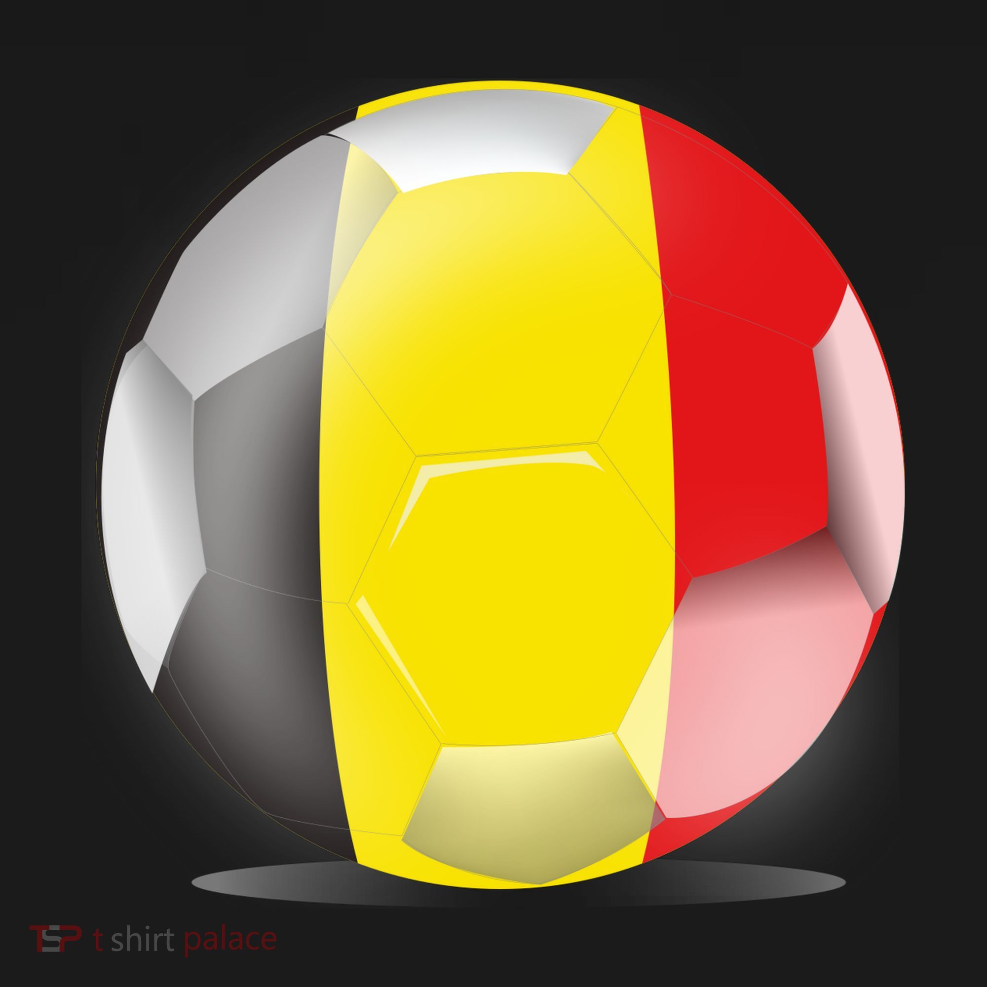 Soccer Ball Country Flag Belgium Mousepad