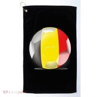 Soccer Ball Country Flag Belgium Golf Towel thumb 0