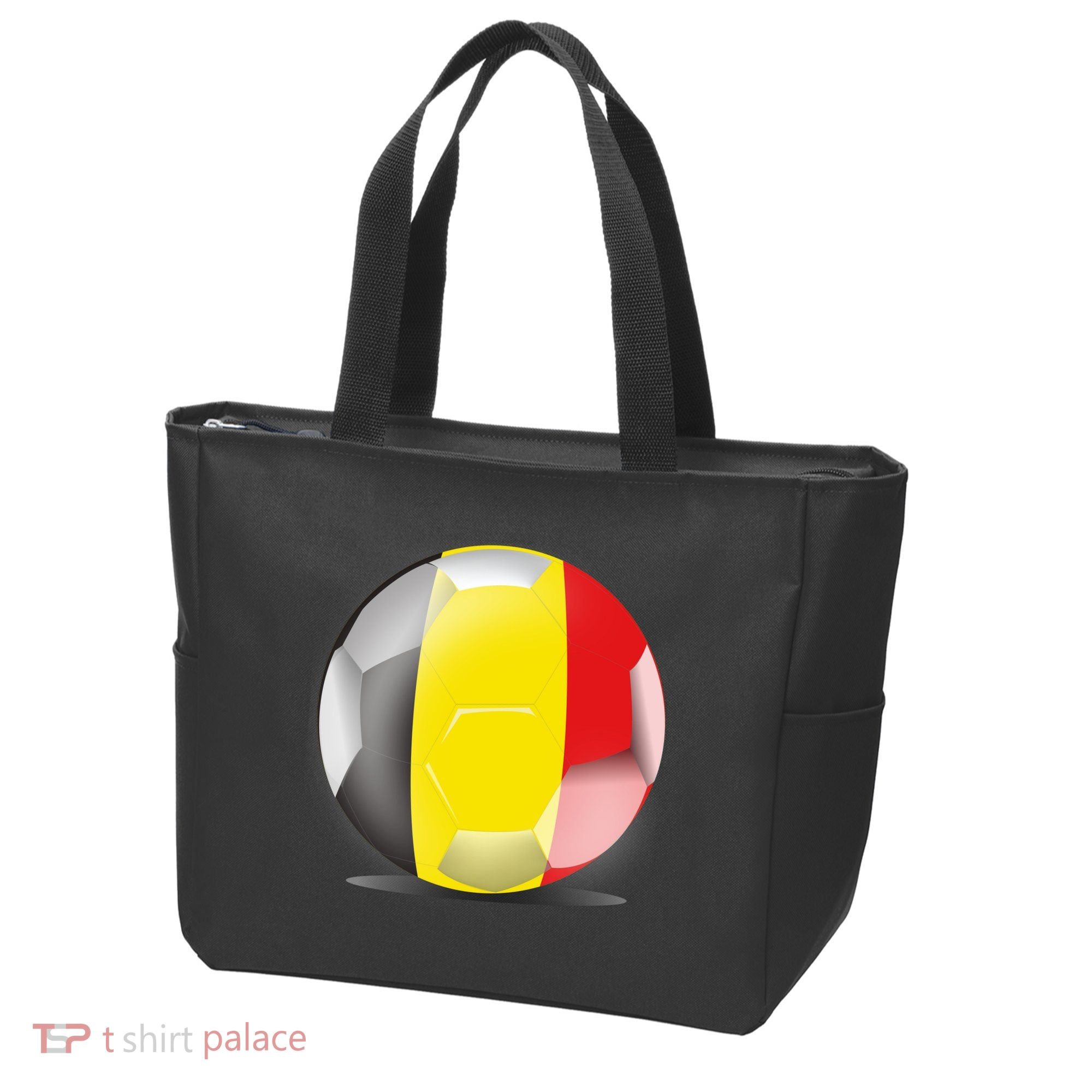 Soccer Ball Country Flag Belgium Tote Bag