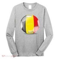 Soccer Ball Country Flag Belgium Long Sleeve Shirt thumb 0