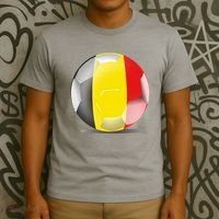 Soccer Ball Country Flag Belgium T-Shirt thumb 3