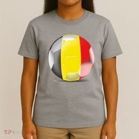 Soccer Ball Country Flag Belgium T-Shirt thumb 4