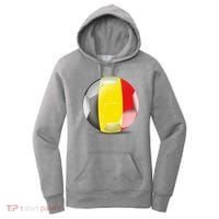 Soccer Ball Country Flag Belgium Women's Hoodie thumb 0