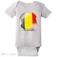 Soccer Ball Country Flag Belgium Baby Bodysuit thumb 0