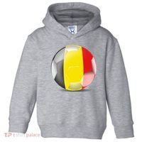 Soccer Ball Country Flag Belgium Toddler Hoodie thumb 0
