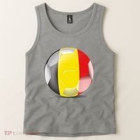 Soccer Ball Country Flag Belgium Tank Top thumb 2