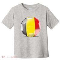 Soccer Ball Country Flag Belgium Toddler T-Shirt thumb 0