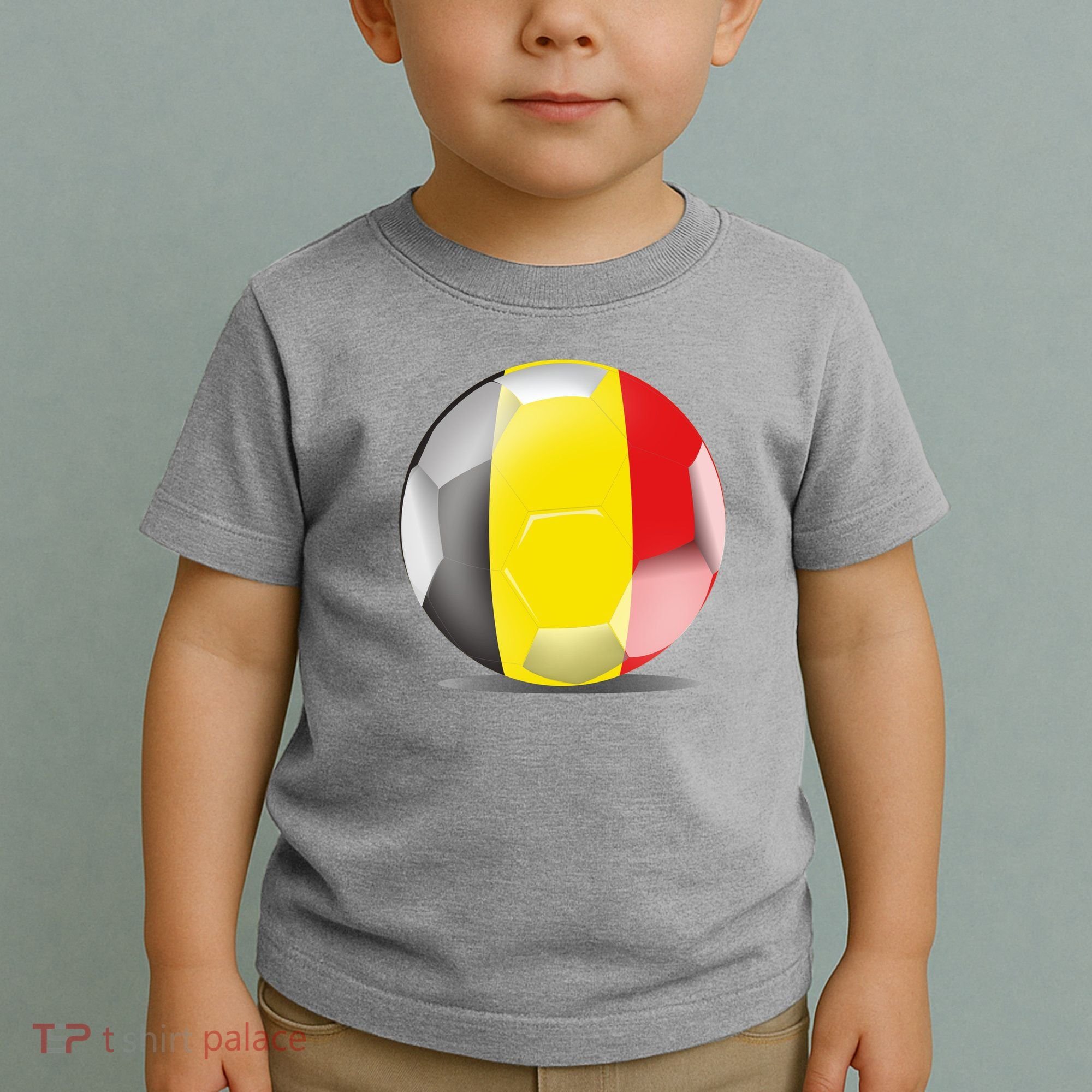 Soccer Ball Country Flag Belgium Toddler T-Shirt