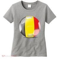 Soccer Ball Country Flag Belgium Women's T-Shirt thumb 0
