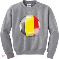 Soccer Ball Country Flag Belgium Kids Sweatshirt thumb 0