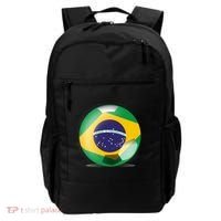 Soccer Ball Country Flag Brazil Backpack thumb 0