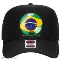 Soccer Ball Country Flag Brazil Hat thumb 0