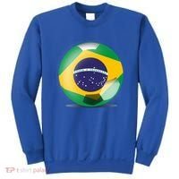 Soccer Ball Country Flag Brazil Sweatshirt thumb 0