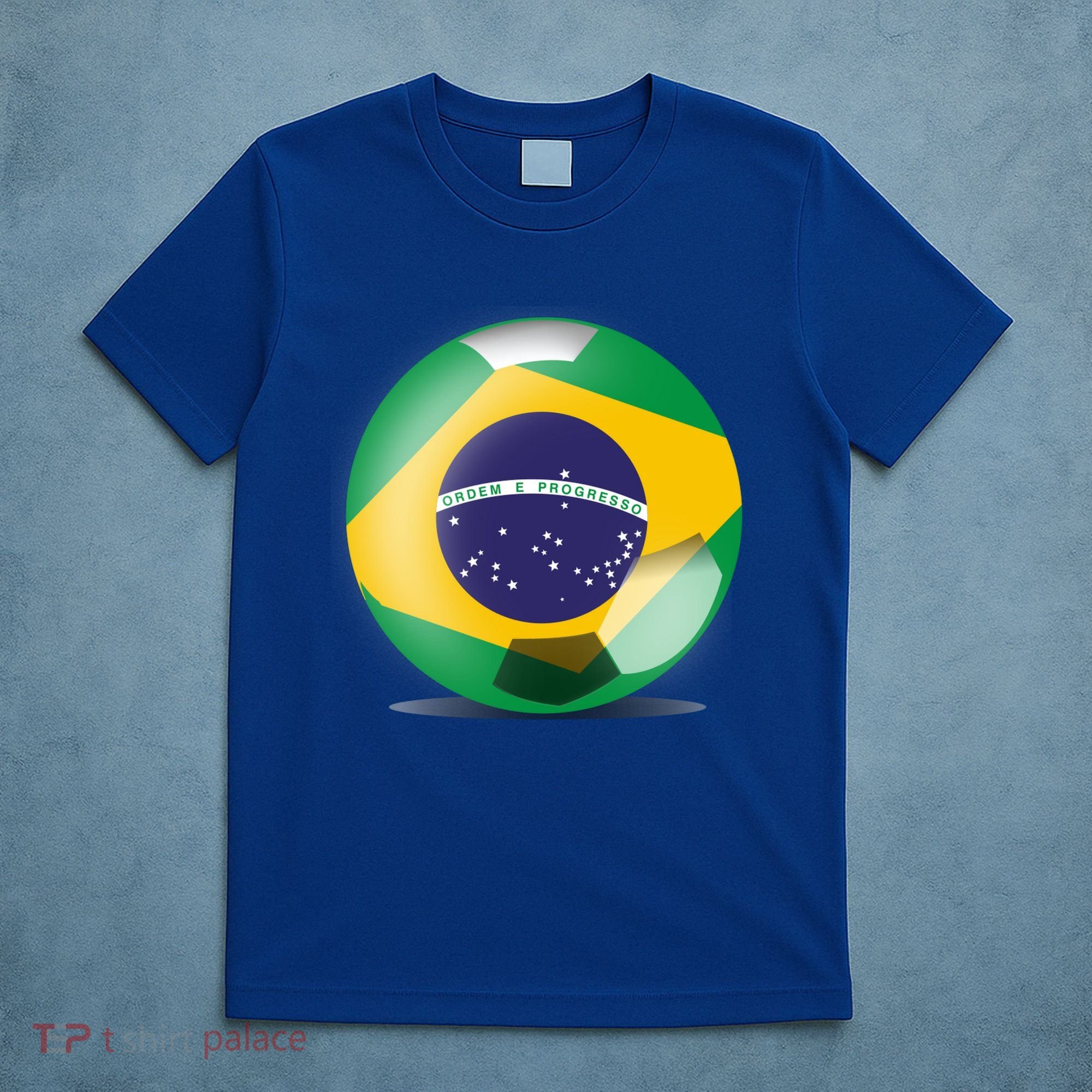 Soccer Ball Country Flag Brazil T-Shirt