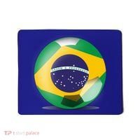 Soccer Ball Country Flag Brazil Mousepad thumb 0