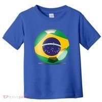 Soccer Ball Country Flag Brazil Toddler T-Shirt thumb 0