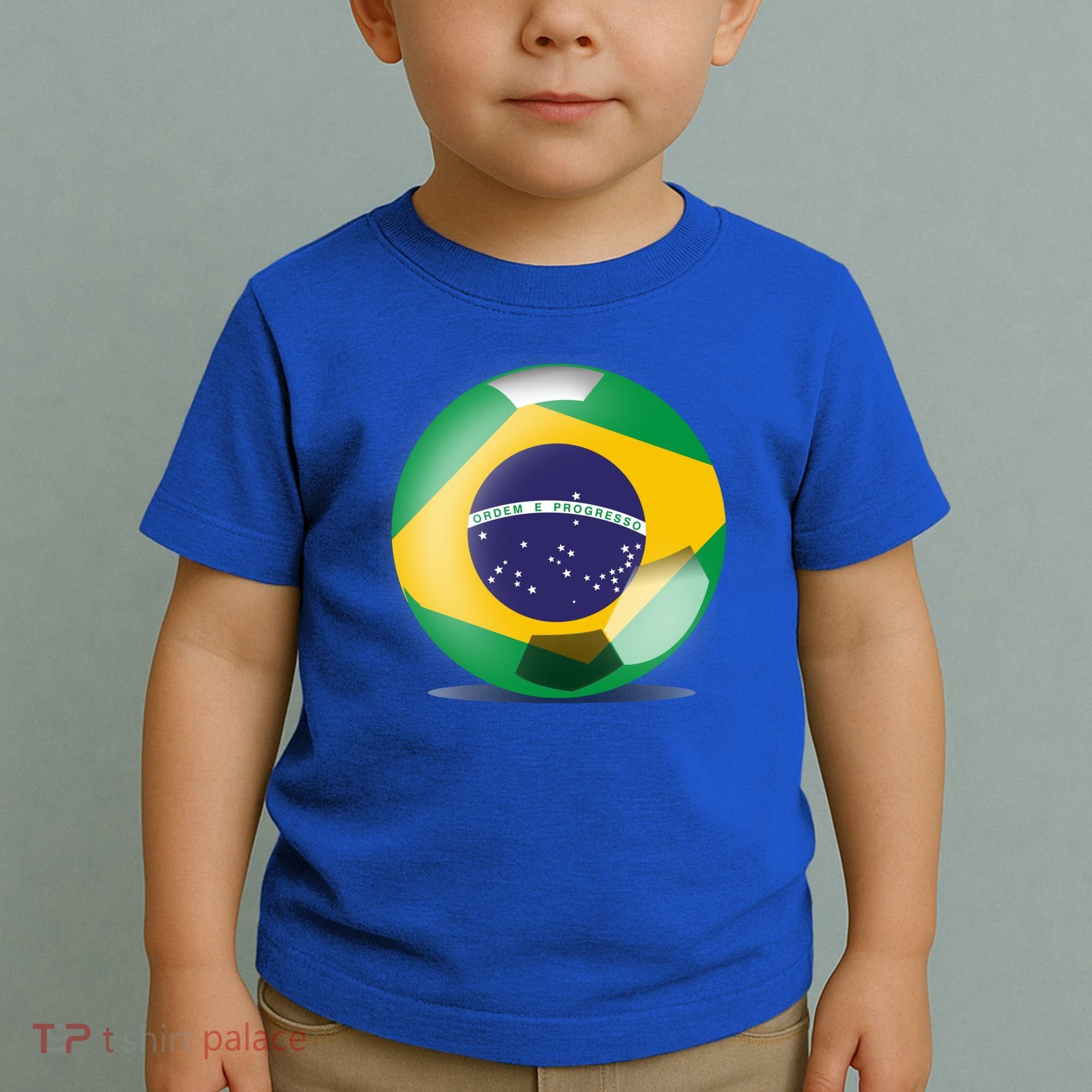 Soccer Ball Country Flag Brazil Toddler T-Shirt