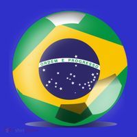 Soccer Ball Country Flag Brazil Women's T-Shirt thumb 6