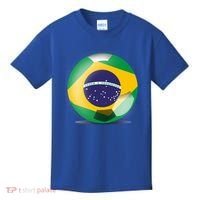 Soccer Ball Country Flag Brazil Kids T-Shirt thumb 0