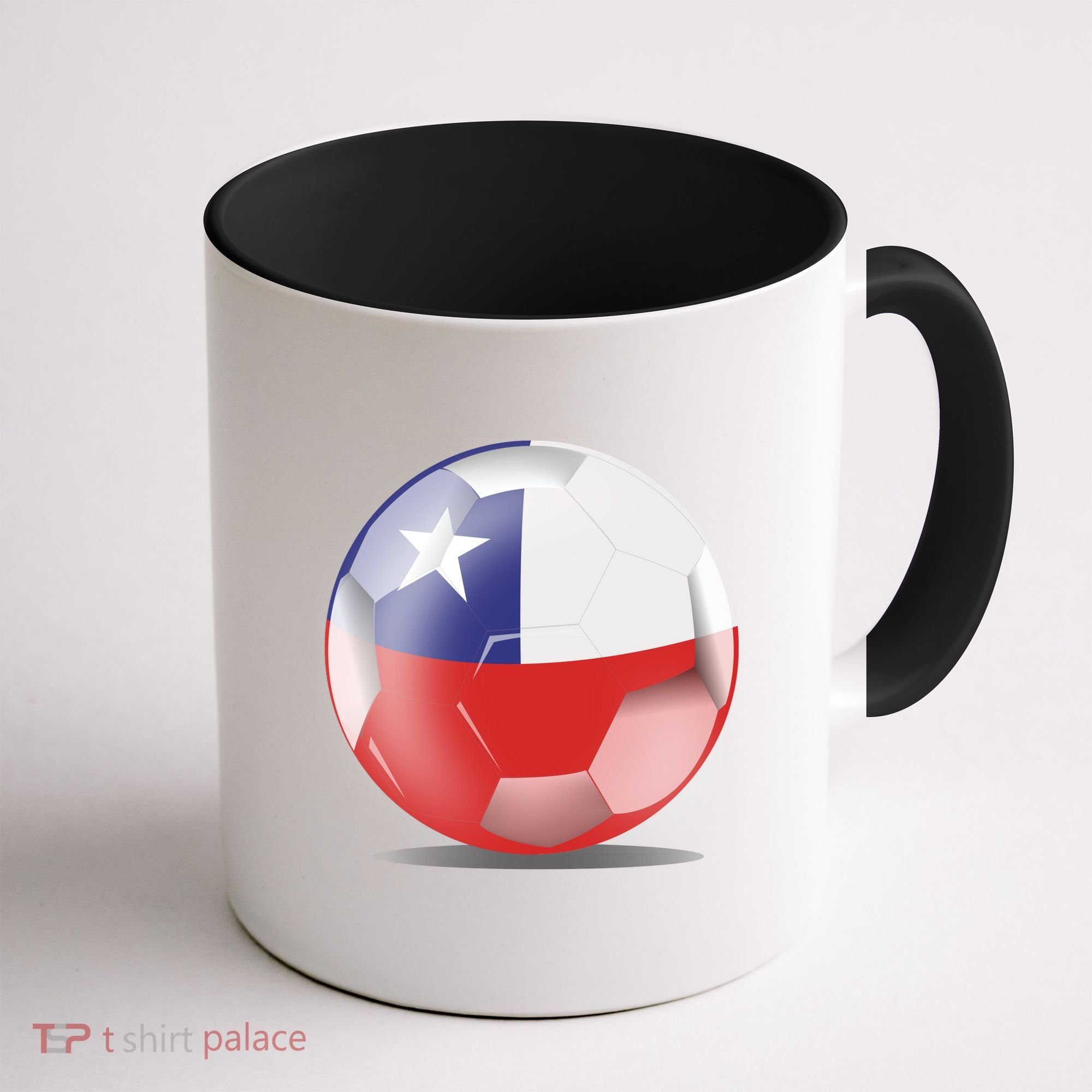 Soccer Ball Country Flag Chile Coffee Mug